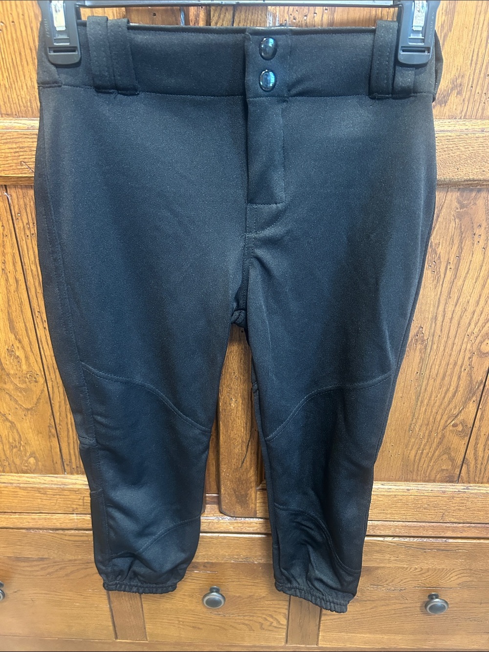 Kids Black Active Softball Pants